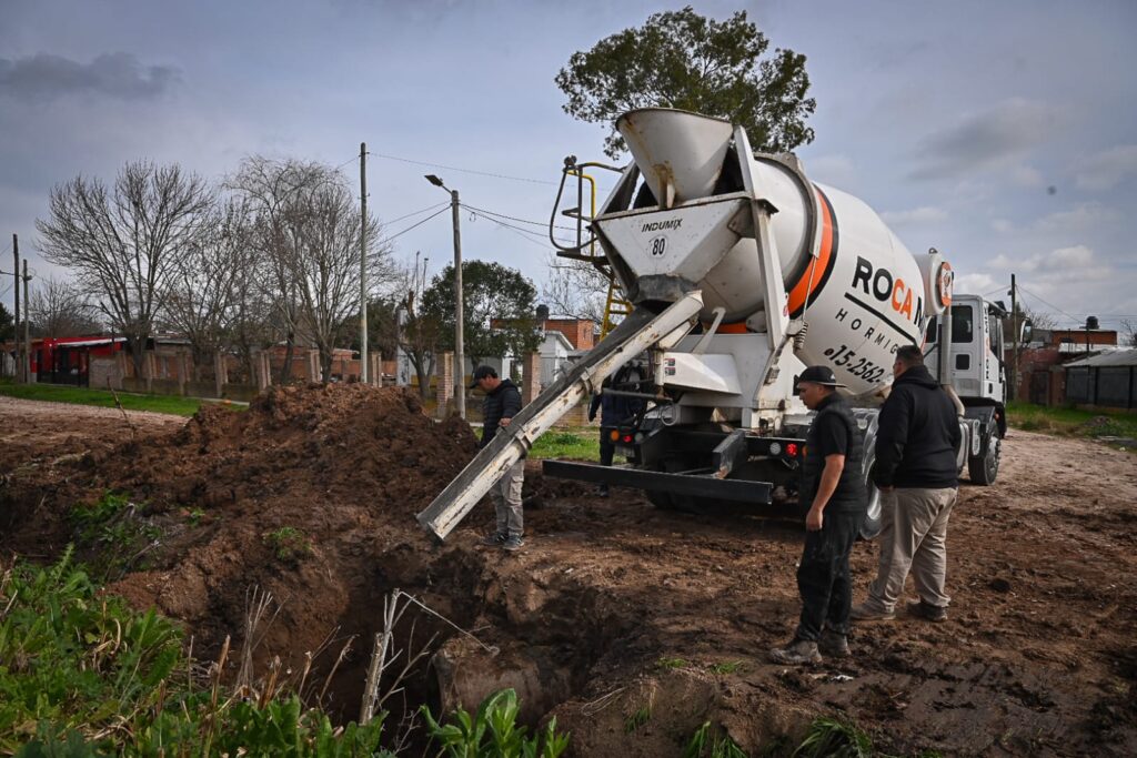 tareas hidráulicas en el distrito para evitar anegamientos