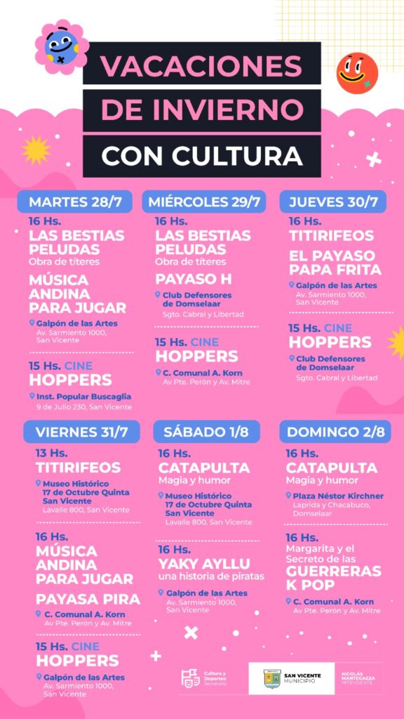 RECESO INVERNAL | Cultura, creatividad y diversión en las vacaciones. 6