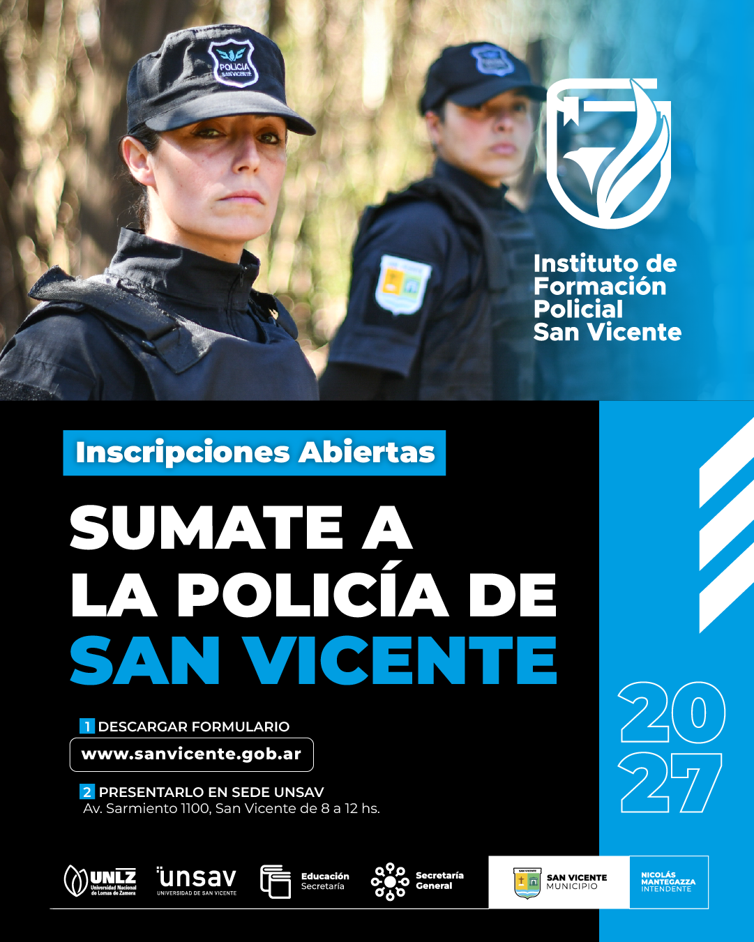 CONVOCATORIA PARA INTEGRAR LA POLICIA MUNICIPAL DE SAN VICENTE