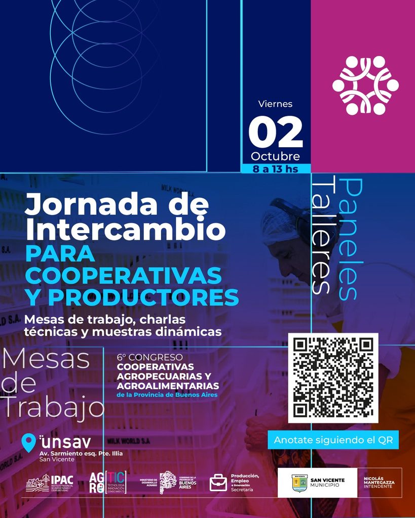 Mesas de trabajo técnico y ronda de negocios en el Congreso de Cooperativas bonaerense en San Vicente