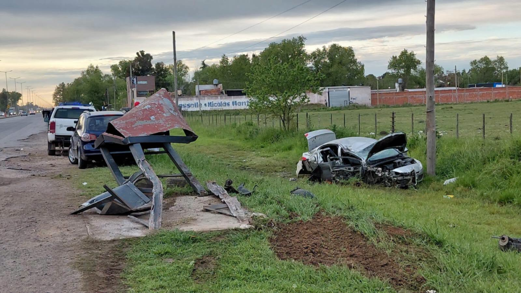 accidente en alejandro korn ruta 210 operativo policial y pericias
