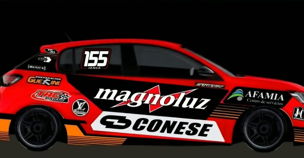 Render del El Peugeot 208 que correrá Gastón Iansa desde la proxima carrera en Mendoza